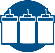 Hermetic and refillable containers