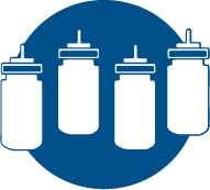Hermetic and refillable containers