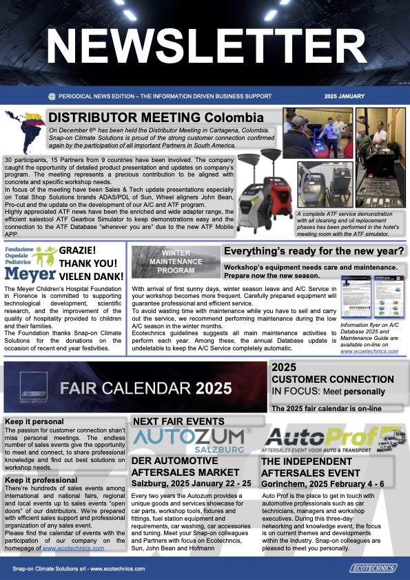 NEWSLETTER 2025 January