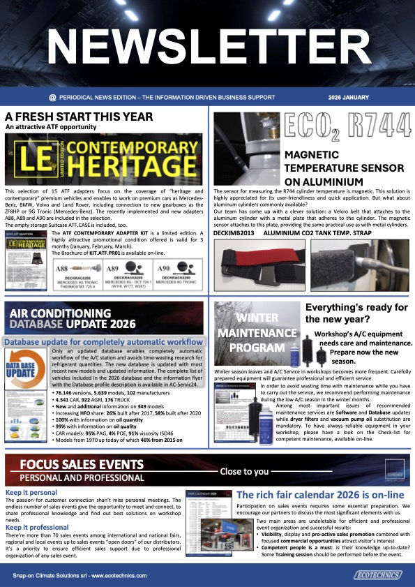 NEWSLETTER 2026 January