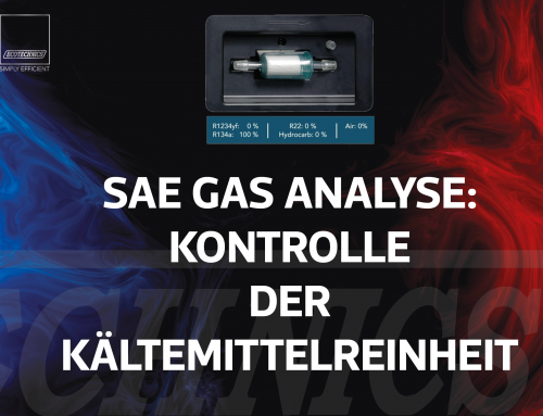 SAE GAS ANALYSE: KONTROLLE DER KÄLTEMITTELREINHEIT